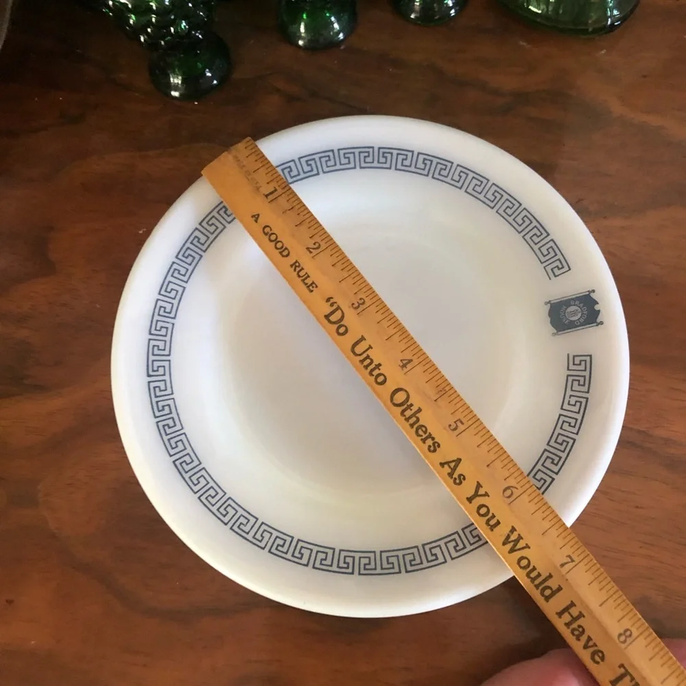 Vintage Pyrex Restaurant Ware 6.75” Plates ~ BRADFORD HOUSE